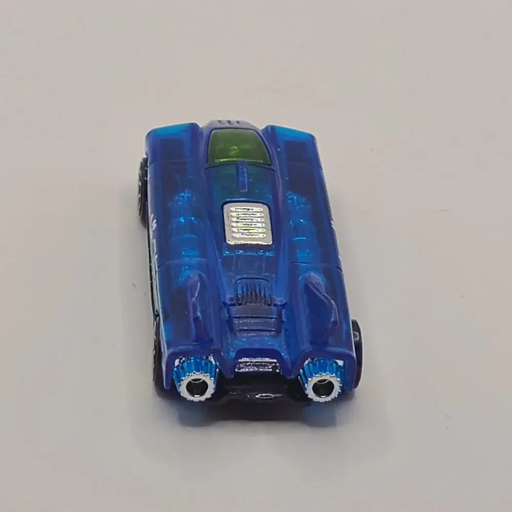 2014 HOT WHEELS CFH05 SPEED SLAYER SEE THRU BLUE 1:64 DIECAST 3